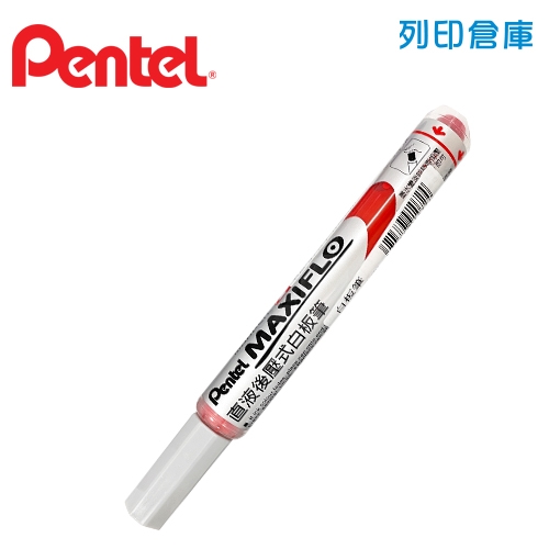 【惜福品】PENTEL 飛龍 MWL5S-B 紅色 細字後壓白板筆 1支