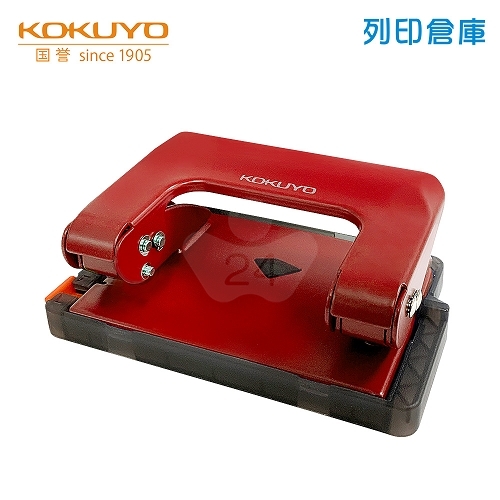 【日本文具】KOKUYO國譽 PN-G17R 6mm 新型省力手持式雙孔打孔器（附量尺）-紅色 1個