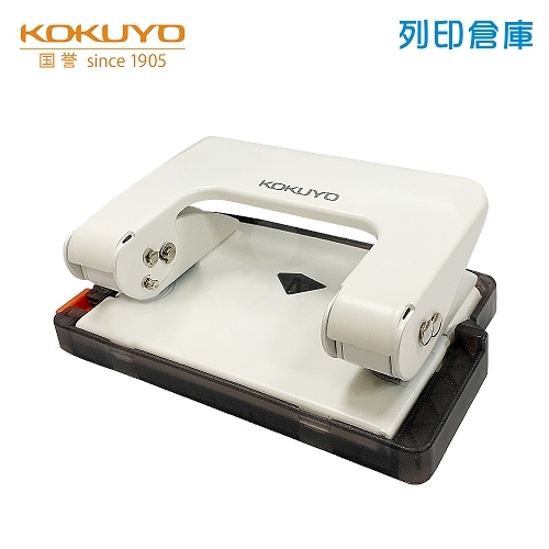 【日本文具】KOKUYO國譽 PN-G17W 6mm 新型省力手持式雙孔打孔器（附量尺）-白色 1個