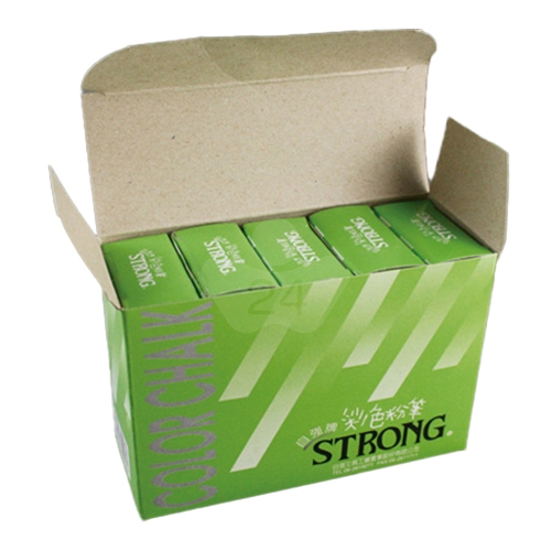 STRONG自強 彩色粉筆 40支/盒 (5小盒/8支) - 綠色