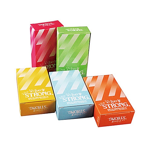 STRONG自強 紅橘黃綠藍 5色彩色粉筆 40支/盒 - 5色組(5小盒/8支)