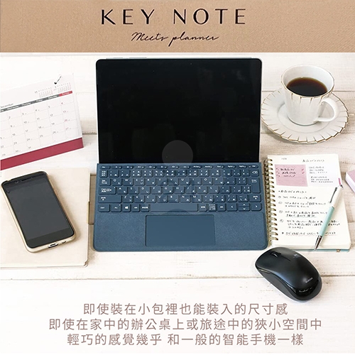 【日本文具】LABCLIP KEYNOTE B6 Slim note 22A-MTNT07-PK B6 / 3mm點點 / 120頁 鬆緊帶超薄纖細版隨身筆記本 記事本 - 深粉色 1本