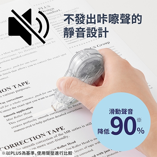 PLUS 普樂士 WH-2105 5mmx12M 靜音修正帶 紫色