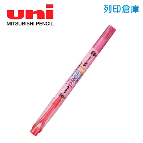 UNI 三菱 PUS-102T 雙頭螢光筆 粉紅色 1支