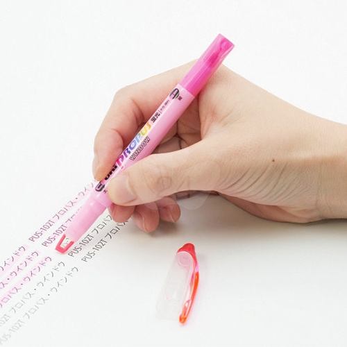 UNI 三菱 PUS-102T 雙頭螢光筆 粉紅色 1支