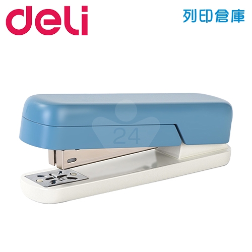 Deli 得力 TA304 3號機 90度 旋轉 釘書機 訂書機 騎馬釘裝 灰藍色(個)