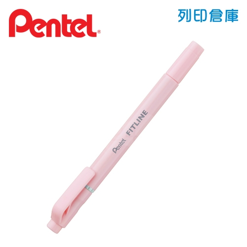 PENTEL 飛龍 SLW11P-PT 雙頭螢光筆 粉彩粉紅色 1支
