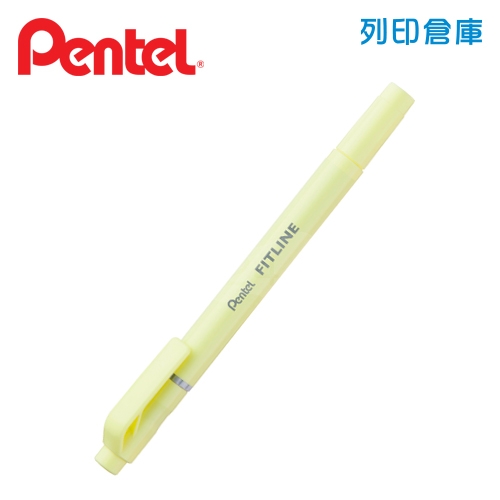 PENTEL 飛龍 SLW11P-GT 雙頭螢光筆 粉彩黃色 1支