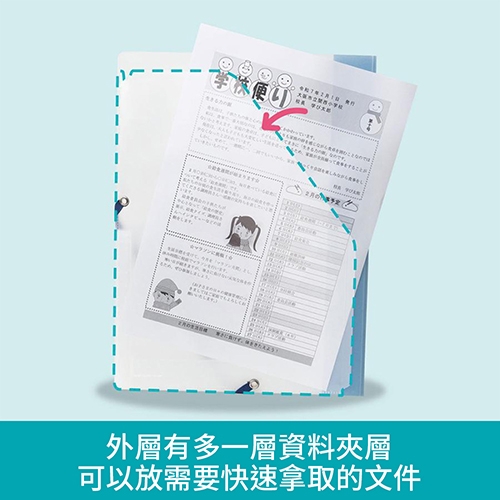 【日本文具】sedia SEKISEI SEPAL Rakuwake 7層直式風琴式文件夾附筆插 A4文件夾 風琴夾 資料夾 SEL-2880-21- 粉紅色1本