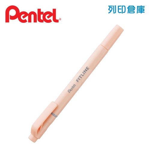 PENTEL 飛龍 SLW11P-FT 雙頭螢光筆 粉彩橘色 1支