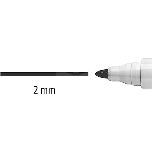 STAEDTLER 施德樓 MS351-9 黑色 防乾白板筆圓頭 1支