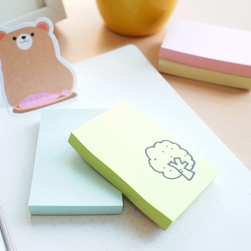 N次貼 3X2 再生紙便利貼 76 x 51mm 藍色 (100張/本) - 61906