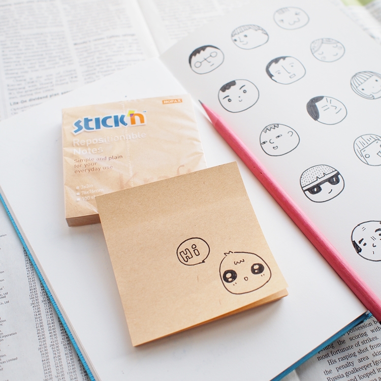 N次貼 3X3 牛皮便條紙 (100張/本) - 61214