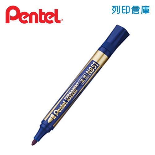 PENTEL 飛龍 N851 藍色 4.2mm 圓頭油性筆 1支