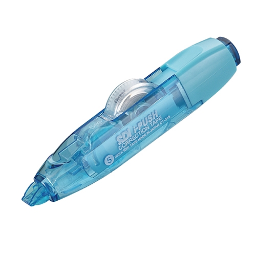 SDI 手牌 CT-315 藍色 5mm*10M i-PUSH輕鬆按可換式修正帶 立可帶 1個