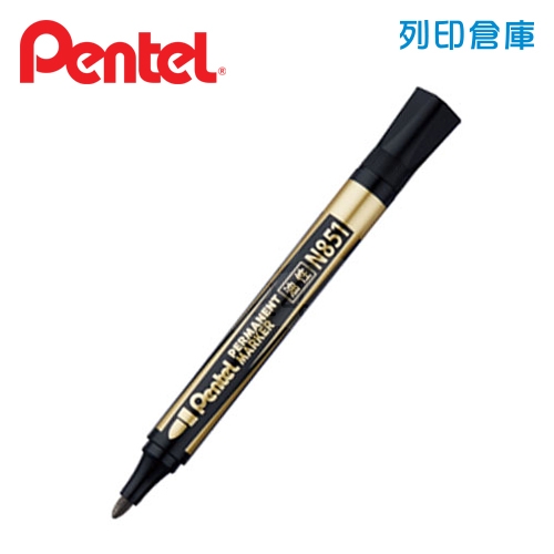 PENTEL 飛龍 N851 黑色 4.2mm 圓頭油性筆 1支
