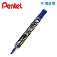 PENTEL飛龍 NLF60-C 藍色 直液式後壓 平頭油性筆 1支
