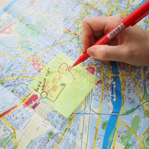 N次貼 3X3 螢光透明便條紙 黃 (50張/本) - 66541