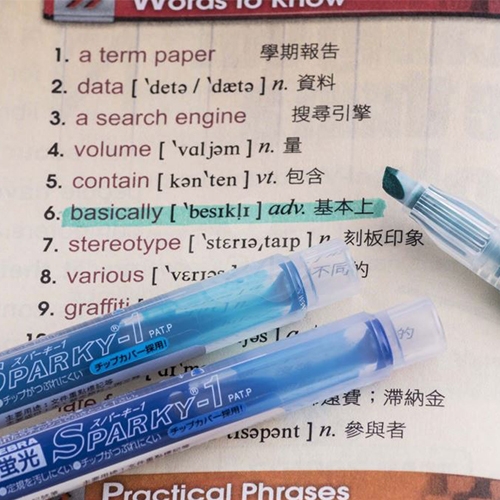 ZEBRA 斑馬 WKP-1 黃色 直液型螢光筆 1支