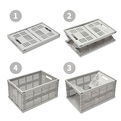 SHUTER 樹德 FB-4531 耐重折疊籃(小) 黑色 (個)