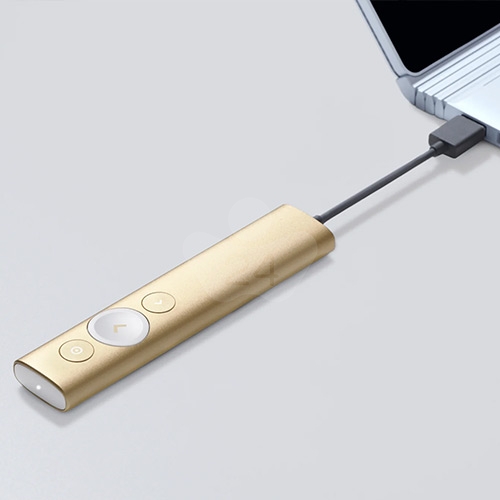 Logitech羅技 Spotlight 先進無線簡報遙控器 香檳金 1支