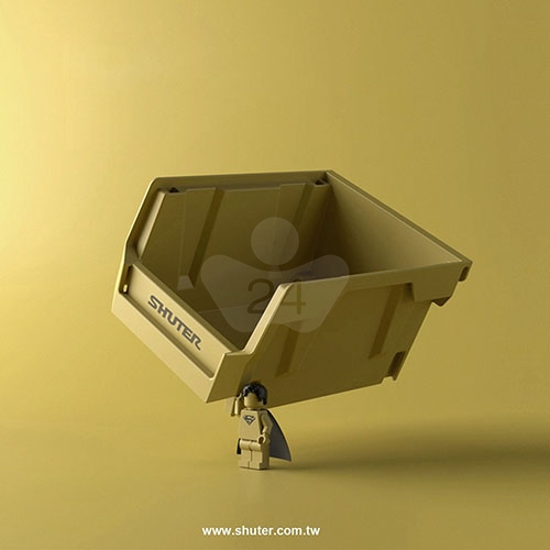 SHUTER 樹德 HB-1014X4 摩艾疊疊盒 四層混色／組