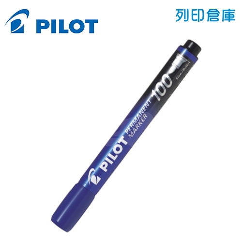 PILOT 百樂 SCA-100 藍色 1mm 100型麥克筆(圓頭) 1支