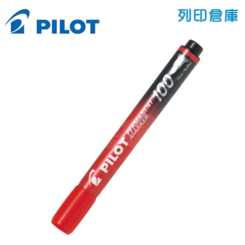 PILOT 百樂 SCA-100 紅色 1mm 100型麥克筆(圓頭) 1支
