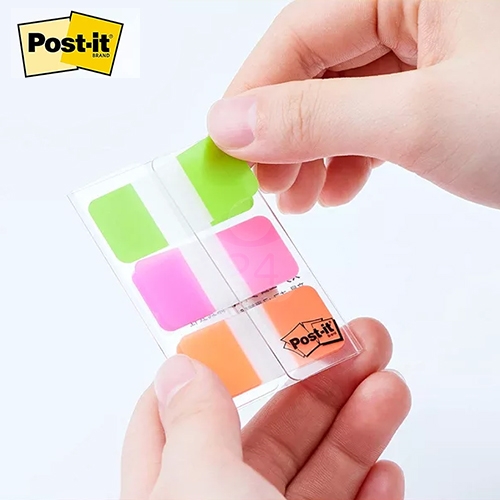 3M 686MC-4 利貼可再貼 連續抽取式 超厚材質標籤貼 38x18mm 藍白綠 (12張x3條)