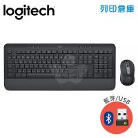 Logitech羅技 (藍芽/USB) MK650 企業版 商務用低噪音 藍芽省電無線鍵盤滑鼠組 - 黑色
