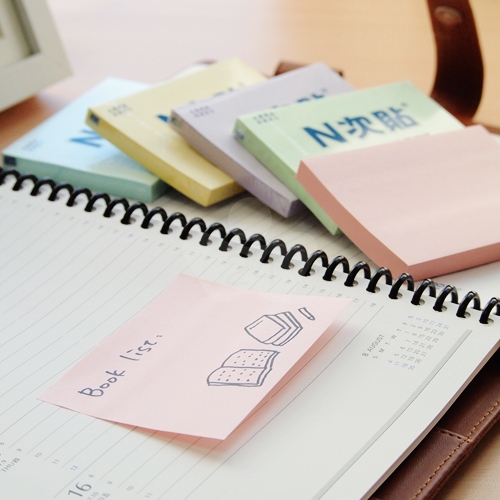 N次貼 3X2 標準型便條紙單包 黃色  (100張/本)  - 61109