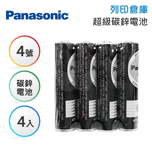 Panasonic國際牌 4號 碳鋅電池4入