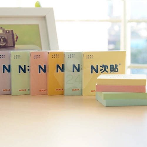 N次貼 3X3 標準型便條紙單包 桔色  (100張/本)  - 61119