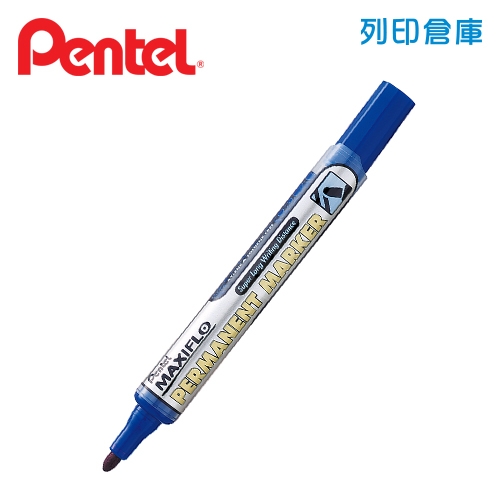 PENTEL飛龍 NLF50-C 藍色 直液式後壓 圓頭油性筆 1支
