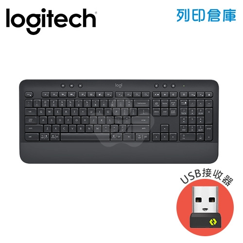 Logitech羅技 K650 無線鍵盤 (藍芽/USB接收器) 黑