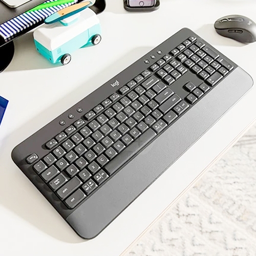 Logitech羅技 K650 無線鍵盤 (藍芽/USB接收器) 黑